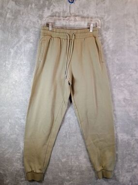 Charlotte Russe Tan Drawstring Casual Jogger Pants Medium